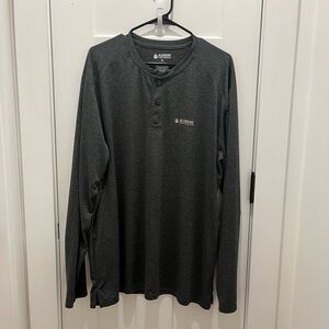 Alaskan HardGear Mens Shirt Crewneck Size XL Long Sleeves Gray Polyester